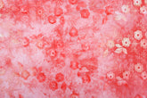 Baumwoll Blumenstickerei Tie Dye Poppy
